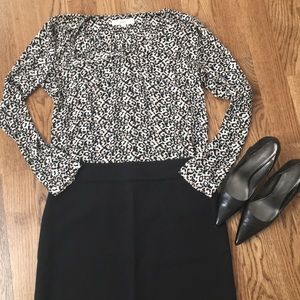 NWOT Loft leopard blouse - size M